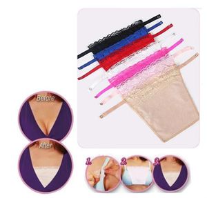 Bustiers espartilhos 1 PC Mulheres rápidas Fragmento de renda Easy Fragmento de Camisole Inserir sobreposição de peito embrulhado