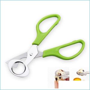 Egg Tools Creative Stainless Steel Cut Whisk Egg Apparatus Pigeon Quail Scissor Bird Opener Kitchen Tool Clipper Gen Eggshell Cutter Dh7Be