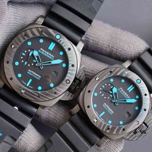 Fashion Mens Watches Luxury for Mechanical Sneaking Series 47 / 42mm Carbon Fiber Composite Super Luminous Wristwatches Style