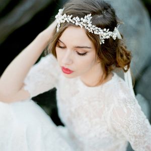 Designer Headpieces Baroque Pearl Crystal Headdress Bridal Wedding Accessories P091305