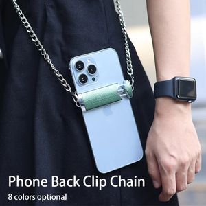 Casos de telefone celular Chain Chain Clipe de bastão destacável Correia de pescoço compatível com smartphones
