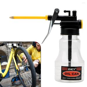 Professionellt handverktyg uppsättningar Clear Oil Can Transparenta Pump Curs Tools Lubricator High Pressure Oiler Grease Flex Gun 250 ml