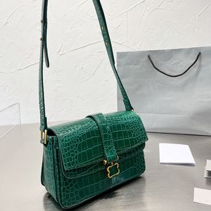 Kadın omuz çantası tasarımcı çantaları çanta timsahı crossbody çantaları lindsay moda koltuk altı messenger totes cüzdan toptan