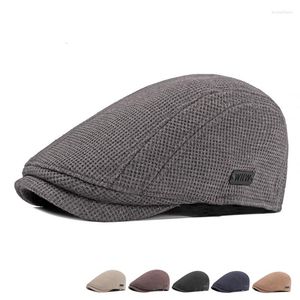 BERETS 2022 WINTER WARE WART BERET GORRO BOINA BINNET FEMME HIVER BERE VINTAGE VISOR HAT MUTSEN MANNEN SBOY CAP BARET 56-60cm