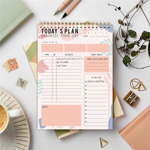 Notepads TREES Daily Planner Agenda Time Schedule Notebook Organize Day Plan Journal Undated Goals Achieve Action Notepad for Student 220914