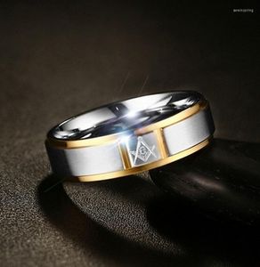 Кластерные кольца классические мужчины и женщины простые модные масонство металлическое кольцо из нержавеющей стали повседневные украшения