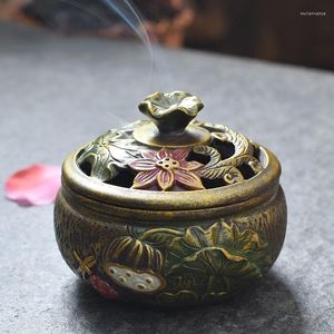 Fragrance Lamps Luxury Ceramic Incense Burner Agarwood Diffuser Creative Office Indoor Incensario Home Decoration