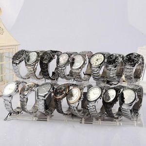 Watch Boxes Acrylic 2-Tier Jewelry Wrist Display Rack Holder Show Case Stand Clear