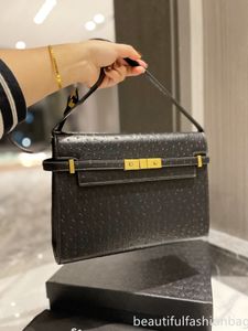 Nova bolsa de grife 2022 bolsa feminina alta clássica leve moda de luxo bolsa Tote com estampa de avestruz