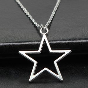 Vintage hollow Star charms Pendant Necklace for Women Fashion Choker Jewelry Goth Gothic Wicca Aesthetic Accessories Female Gifts