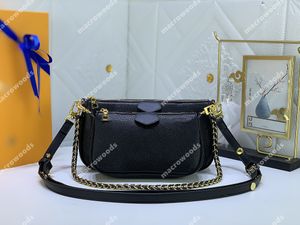 Цепочка сумочка Multi Pochette Cross Bade Bag Classic Patters Macows два в одной съемной золотой цепной цепи кожаный ремешок на плечах пакеты модельер -дизайнер