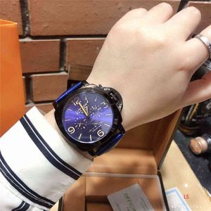 Designer Watch Paneras Full Function Luxury Fashion Business Leather Classic Wristwatch 566o