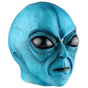 Strona dekoracji Alien maska lateksowa dla dorosłych Mardi Gras Halloween na imprezę Cosplay Masquerade kostium rekwizyty Huanted dekoracja domu 220915