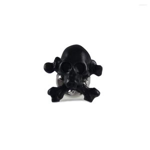 Broches Novidade Black Skull e Cross Bones Lapela Pin Gifts Pins Presente de aniversário