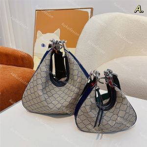 Moda Tasarımcısı Ataşesi Omuz Çantaları Kadın Crossbody Çantalar Lüks Çantalar 2 Boyut Hasp Kruvasan Çanta Dokuma Kayış Çapraz Vücut Çanta