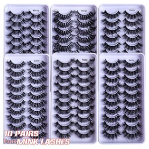 New Fluffy Eyelashes 8D Dramatic Messy Full Strip Lashes Extension Natural Thick Multilayer Reusable Lash