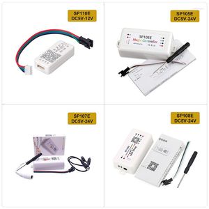 Controllers SP108E WIFI WS2811 WS2812B LED Music Controller SP107E SK6812 SP105E Bluetooth APA102 SP110E WS2801 Pixels Strip DC5-24V