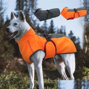 犬用アパレルウォームビッグドッグ服防水ペットペット大手ジャケットコート冬のペットsフレンチブルドッグ子犬ロパPerro M-3xlドロップDHM9E