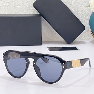 Greca-Sonnenbrille für Herren und Damen, Nieten, Scharniere, Glas, kleiner Rahmen, schwarz, 4420, Brillen, 3D-Signatur mit diagonalen Schnitten, Brillen, individuelle Reisebrillen, Designer