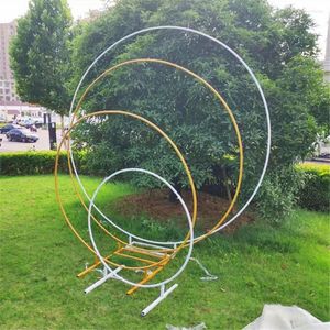 Вечеринка округ кружок Arch Outdoor Garden Iron Balloon свадебная металлическая конструкция для событий на фоне стойки декор комнаты комнаты