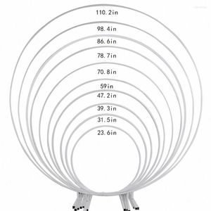 Decorazione per feste, matrimonio, cornice per palloncini ad arco, staffa metallica, arco da giardino, puntelli, colonna, sfondo circolare rotondo