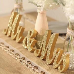 Party Decoration Wedding Mrs Wood Letters Sign For Table Decor Hem Desktop Ornament Jubileum Event Po Props