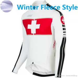 2024 Switzerland Pro Team Winter-Radsportjacken Fleece Radfahren Winddichte Windjacke Thermo-MTB-Bike-Mantel Herren-Aufwärmjacke