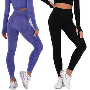 Legginsy dla kobiet w talii bezproblemowe legginsy Push Up Leggins High Elastic Sport Fitness Running Yoga Pants Energy Training Gym Gym Rajstopy 220914