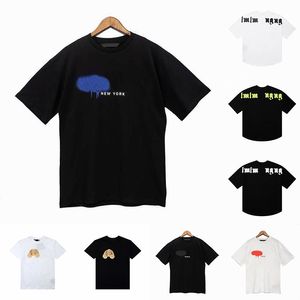 Designer Of Luxury T shirt Summer Brand Palms Oversize T-Shirts Mens Graphic Tees Womens Tie Dyeing Brown Bear Printed Tops 2024 New Hip Hop Clothing