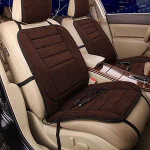 Steering Wheel Covers Car Seat Soft Comfortable Cushion Cover 12V Heating Warmer Pad Softshell 4Colors