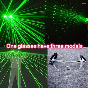 Party Decoration 3 In 1 Led Glasses Luminous Stage Show Bar With Lights Clothes Trendy Laser Gloves