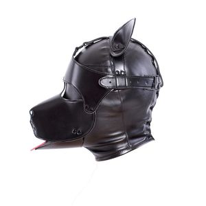 Party Masks Carnival Steampunk Cosplay Costumes of Leather Padded Dog Mask for Men Women the Face Headwear Halloween Party Props 220915