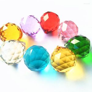 الثريا البلورية Muletcolor 40mm Faceted K9 Lighting Lighting Pendant Fengshui Ball Home Decoration Supplies