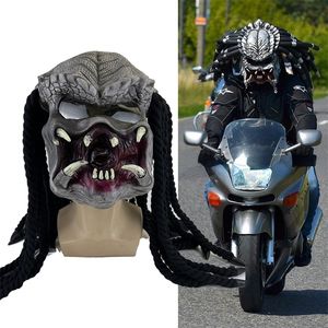 Máscaras de festa filme Alien vs. Predator Mask Halloween Props Máscaras de monstro horríveis Tamanho médio para adultos 220915