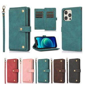 iPhone 14 PU Leather Wallet Cases 9 Crads فتحات Flip Protector لـ Apple 14pro 14plus 14 Pro Max 13 13pro Max 12 12pro 11 11pro X XS XR 6 7 8