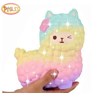 Christmas Toy Supplies jumbo sheep alpaca cute galaxy slow rising animal squishy squish wholesale exquisite kids gift 0914