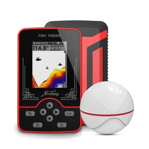 Fish Finder Erchang F13 Portable Wireless Sonar 100m Distance Alarm Ing Echo Sounder Lake Sea In Rechargable 220914