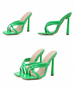 2022 eleganti scarpe da sera da donna eleganti pantofole sandali estivi moda clip toe infradito donne sottili tacchi alti pompe sexy