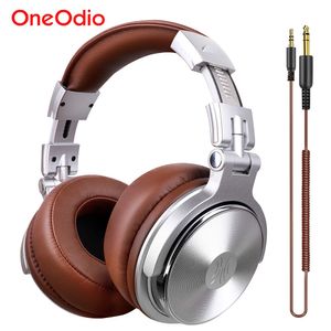 Taşınabilir ses Videoarphones Oneodio Kablolu S Professional Studio DJ Kulaklık Kulak Stereo Kulaklık Monitörü Mikrofonu ile