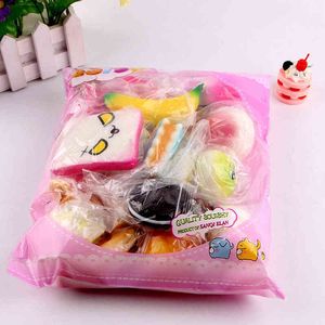 Christma Supplie New 10pc Squihie Mini Soft Bread Key Banana Cake Toat Kawaii Pack Toy Random 0914