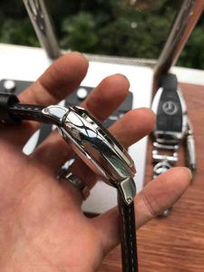 Wysokiej jakości zegarek luksusowy automatyczny ruch mężczyzn ze stali nierdzewnej skórzany pasek na rękę Rezerwę mocy 44 mm 9L1Y