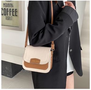 HBP womens contrasting bags color belt cover square handbag letter highmoisture shoulder mesengers bag