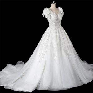 Vestido de noiva Vestido de Sling de decote em Vido de noiva Slim Tail Bridal My070902