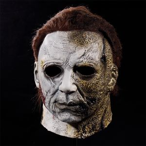 Party Masks Horror Michael Myers Halloween End Killer Mask Cosplay Scary Demon Latex Helmet Carnival Masquerade Party Costume Props 220915