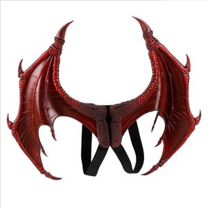 Parti Dekorasyonu Cadılar Bayramı Mardi Gras Karnaval Çocuk Kostüm Şeytan Cosplay Dragon Wings 220915