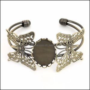 Armreif, Kunsthandwerk, Armreif, leeres Tablett, Cabochon-Basisfassung, Weihnachtstasche, DIY-Schmuck, Armband, verkupfert, klar, Tila Sheuble, aber Dhb1K