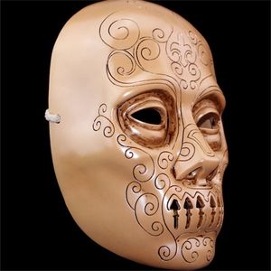Party Masks Halloween g￥vor Vuxna Collection 1 1 Death Eaters harts Mask Cosplay Props Wearable 220915