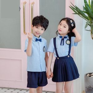 Clothing Sets Shirt Short Children School Uniform For Girls Dress Student Class Clothes Matching Outfits Boys Wedding Choir Party Costumes