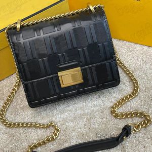 مصمم الأكياس المسائية Kan U كيس كتف من الجلود السوداء سلسلة نسائية الأكياس التسوق Crossbody حقيبة محفظة محفظة مصممين مصممين