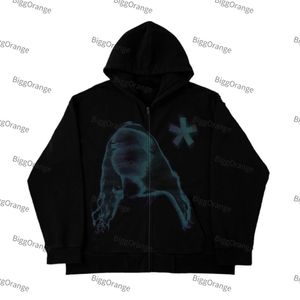 Mens Hoodies Sweatshirts Män blixtlåströja Tryck Huven Män och kvinnor förlorar Casual Sports tröja Hoodie Harajuku Bizarre Adventure Streetwear 220915